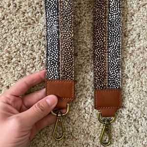 NWOT Madewell Crossbody Bag Strap: Colorblock Calf Hair Edition